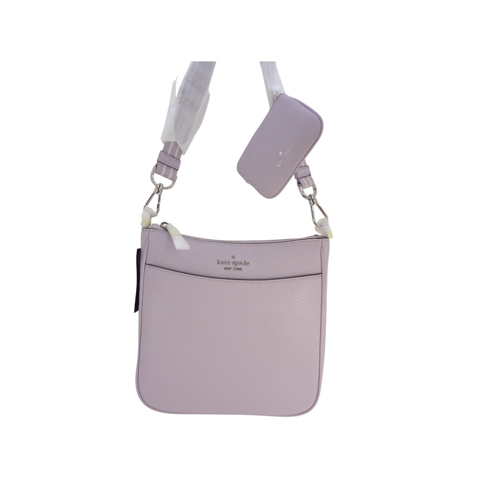 Kate Spade Rosie Swing Pack Crossbody Violet Mist NEW Pebbled Leather